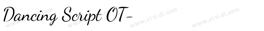 Dancing Script OT字体转换